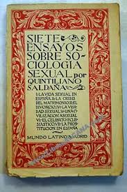 Art&iacute;culos de sexolog&iacute;a y sexualidad. El Profesor Salda&ntilde;a y el primer tratado de sexolog&iacute;a